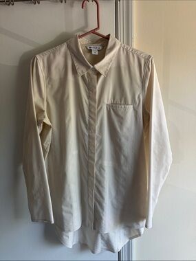 Athleta Classic Button-Up Shirt in Cream